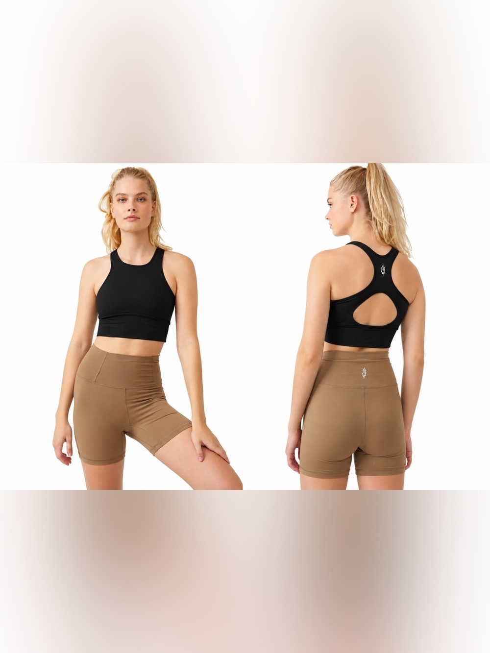 Free People FP Movement Black Every Single Time Bra Sports Bra OB1369067 Size XS